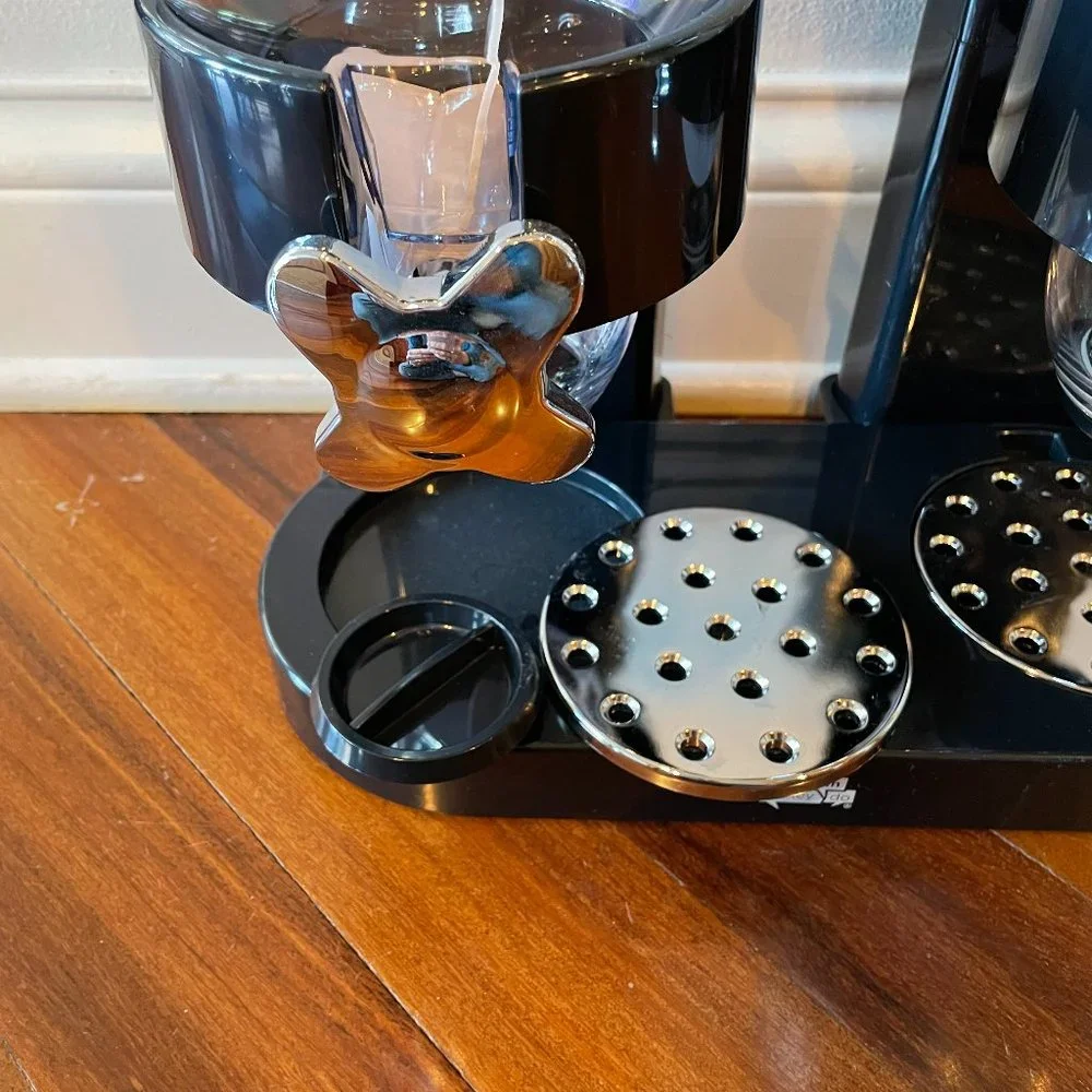 Honey Can Do Double Cereal Dispenser Portion Control Black / Chrome